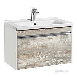Тумба под раковину Акватон Капри 80 светлое дерево купить в интернет-магазине сантехники Sanbest