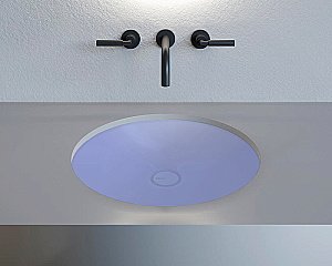 Раковина врезная снизу столешницы Salini MAREA 08 1802208MF 42 из искусственного камня S-Stone, матовая, цвет по RAL полностью купить в интернет-магазине Sanbest