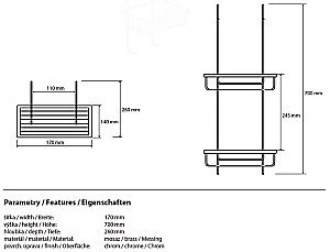 Двойная мыльница Bemeta Cytro 104702172 купить в интернет-магазине сантехники Sanbest