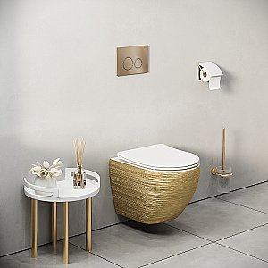 Кнопка для инсталляций Grossman Cosmo 700.K31.02.310.310RUS золото матовое купить в интернет-магазине сантехники Sanbest