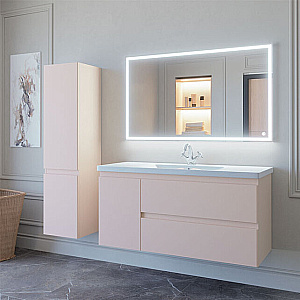 Тумба с раковиной Caprigo Forte 120 два ящика, одна дверь справа/слева, цвет на выбор/эмаль для ванной в интернет-магазине Sanbest