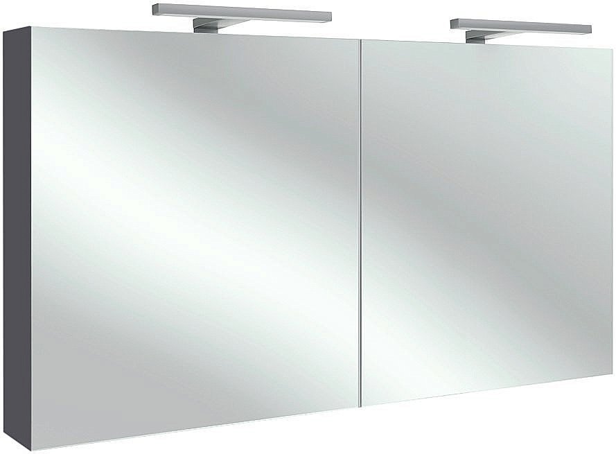 Зеркальный шкаф Jacob Delafon EB798RU-442 120 серый антрацит купить в интернет-магазине сантехники Sanbest