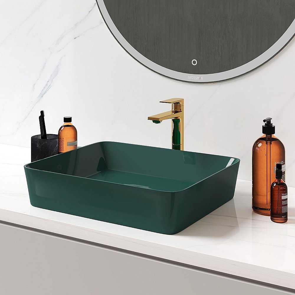 Раковина Grossman Color GR-3016OLM светло-зеленый матовый купить в интернет-магазине Sanbest