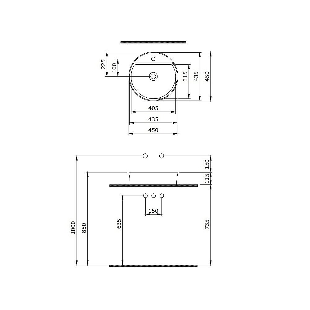 Раковина Berges Ego SL 45 182015 белая купить в интернет-магазине Sanbest