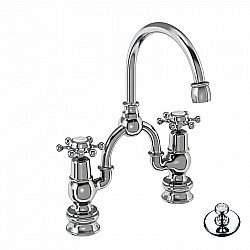 Смеситель для раковины Burlington Regent BIR28-QT+W9 купить в интернет-магазине сантехники Sanbest