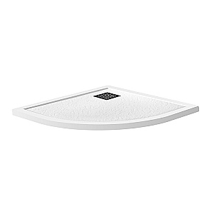 Душевой поддон Belbagno TRAY-MR-UNO-R-90-550-35-W-NO белый/решетка черная матовая купить в интернет-магазине Sanbest