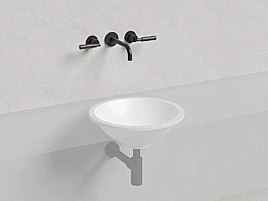 Раковина врезная снизу столешницы Salini MAREA 04 1802204M 42 из искусственного камня S-Stone, белая матовая купить в интернет-магазине Sanbest