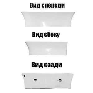 Раковина Azario 49 AZ-2258 белая купить в интернет-магазине Sanbest