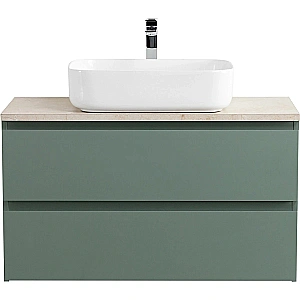 Тумба с раковиной и столещницей BelBagno 90 KRAFT-900-2C-SO-VO+KEP-90-MCO еловая матовая для ванной в интернет-магазине Sanbest