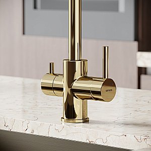 Смеситель для кухни Sancos Vela SC4013ZG полированное золото купить в интернет-магазине сантехники Sanbest