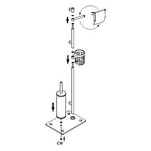 Стойка для аксессуаров WasserKRAFT К-1264 купить в интернет-магазине сантехники Sanbest