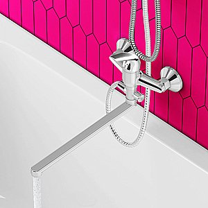 Смеситель для ванны Dorff Stark D1109500 хром купить в интернет-магазине сантехники Sanbest