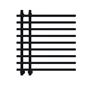 Полотенцесушитель водяной Veconi Tufo T801070B черный купить в интернет-магазине сантехники Sanbest