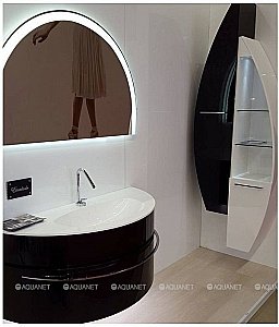 Шкаф-пенал De Aqua Эскалада RS1 белый для ванной в интернет-магазине сантехники Sanbest