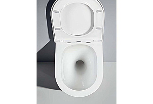 Унитаз подвесной Aquatek ЛИБЕРТИ AQ1999T-00+INS-0000012+KDI-0000012+KKI-0000002 белый, безободковый, с крышкой микролифт, слив-торнадо, с инсталляцией и черной матовой кнопкой купить в интернет-магазине Sanbest