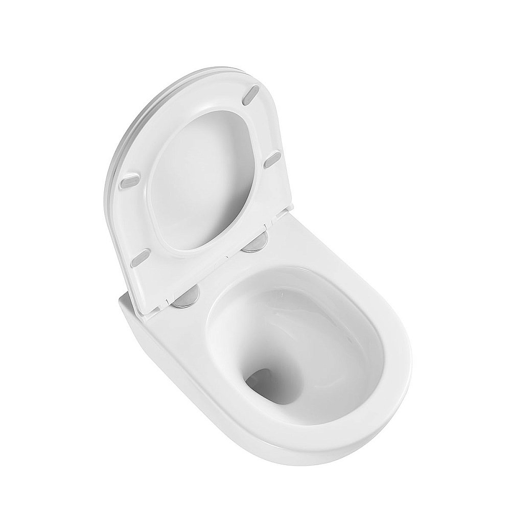 Унитаз Vincea Bien VT1-51T безободковый, смыв торнадо, с крышкой микролифт, белый купить в интернет-магазине Sanbest