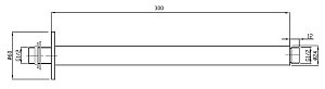 Держатель верхнего душа RGW Shower Panels SP-131 купить в интернет-магазине сантехники Sanbest