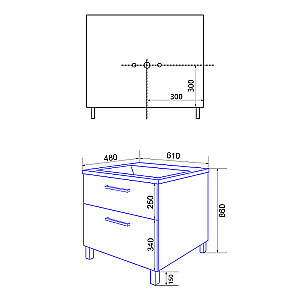 Тумба с раковиной Azario Ника 60 Н CS00091368 белая для ванной в интернет-магазине Sanbest