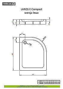 Душевой поддон Radaway Laros E Compact 100x80 белый купить в интернет-магазине Sanbest