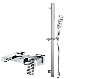 Смеситель для ванны с душевым гарнитуром Bronze de Luxe Grani TB980 хром купить в интернет-магазине сантехники Sanbest