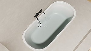 Ванна Salini Ornella AXIS S-Sense 180x80 103411M белая матовая купить в интернет-магазине Sanbest