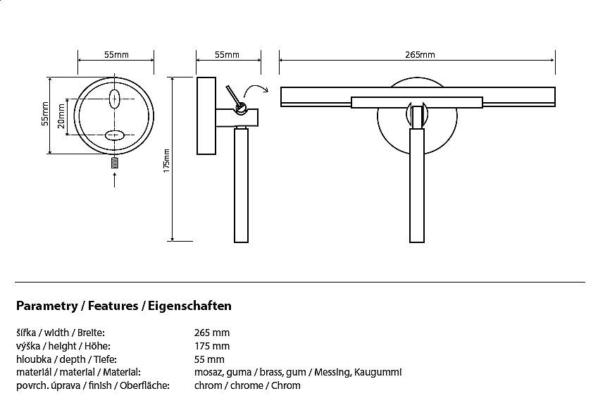 Cкребок для душевой кабины Bemeta Omega 104237012 купить в интернет-магазине сантехники Sanbest