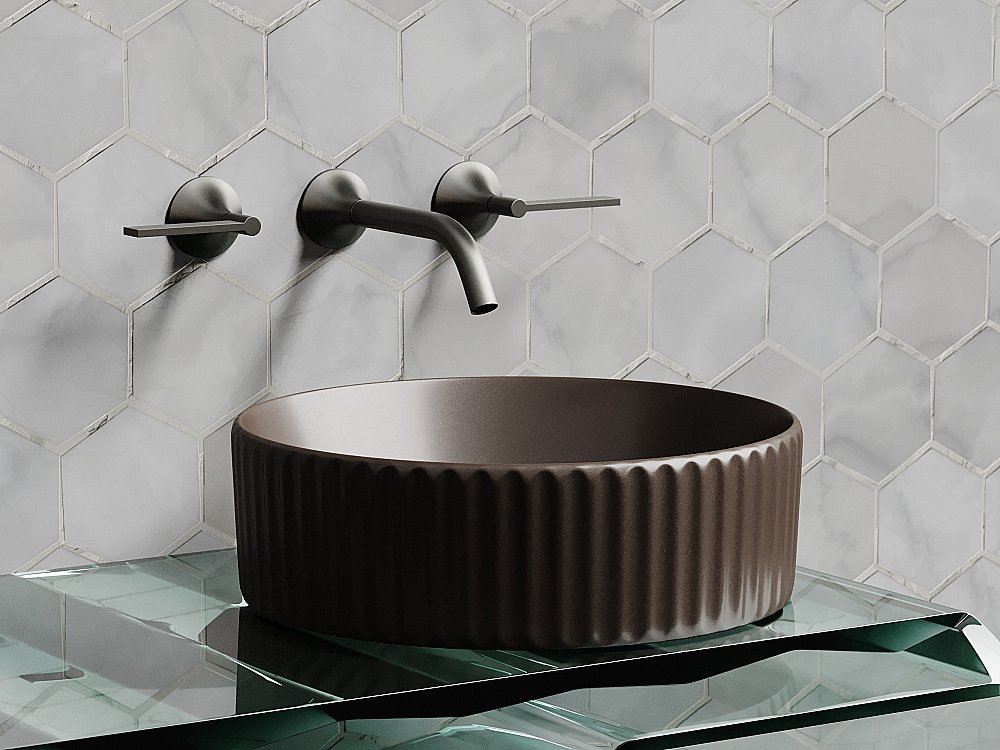 Раковина Ceramica Nova Element CN6057MDB темно-коричневая матовая купить в интернет-магазине Sanbest