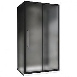Душевой уголок ABBER Schwarzer Diamant AG30100BMH-S70BM-S70BM 100х70 стекло матовое/профиль черный купить в интернет-магазине Sanbest