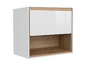 Тумба под раковину подвесная Cersanit LOUNA 60 64070 белая купить в интернет-магазине сантехники Sanbest