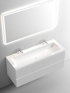 Тумба с раковиной Sancos SNOB T SNT120W 120 Bianco для ванной в интернет-магазине Sanbest