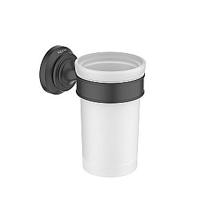 Стакан Aquatek Классик AQ4527MB стекло матовое/черный матовый купить в интернет-магазине сантехники Sanbest