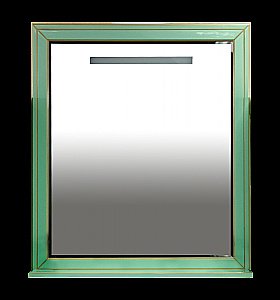 Зеркало Misty Vena 75x100 салатовая/патина в ванную от интернет-магазине сантехники Sanbest