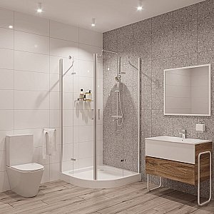 Душевой уголок Niagara Nova, NG-6616-08, 100х100 см, распашные двери, прозрачный купить в интернет-магазине Sanbest