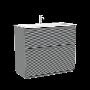 Тумба с раковиной Sancos FOLK Floor FL100FES/CN7013 100 Ergraut soft для ванной в интернет-магазине Sanbest