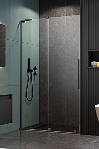 Душевая дверь Radaway Furo SL Brushed GunMetal DWJ 120 стекло прозраное/профиль брашированная оружейная сталь купить в интернет-магазине Sanbest