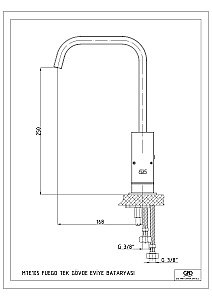 Смеситель для кухни GPD FUEGO MTE105 купить в интернет-магазине сантехники Sanbest