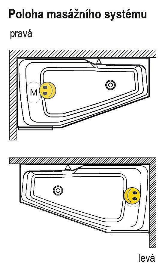 Акриловая ванна Riho Rething Space 170x90 белая купить в интернет-магазине Sanbest