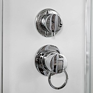 Душевая кабина DTO EM2780LED+GM 80х80 с подсветкой и гидромассажем купить в интернет-магазине Sanbest