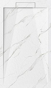 Душевой поддон Esbano ESP-LM128CB белый мрамор купить в интернет-магазине Sanbest