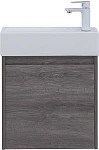 Тумба с раковиной Aquanet Nova Lite 298854 50 дуб рошелье для ванной в интернет-магазине Sanbest