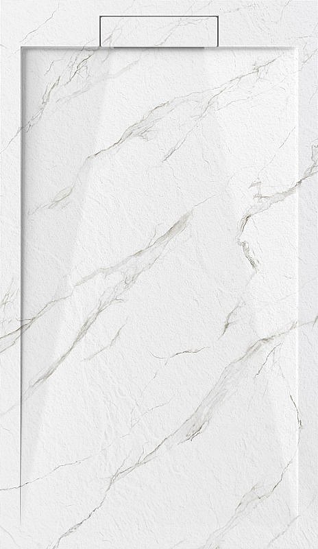 Душевой поддон Esbano ESP-LM128CB белый мрамор купить в интернет-магазине Sanbest