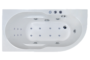 Гидромассажная ванна Royal Bath Azur De Luxe 150x80 купить в интернет-магазине Sanbest