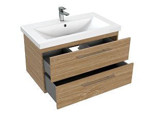 Мебель для ванной подвесная Cersanit LARA 80 орех для ванной в интернет-магазине Sanbest