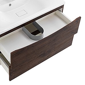 Тумба с раковиной Belbagno MARINO 90 2C-SO/BB900/450-LV-MR-PR Rovere Moro для ванной в интернет-магазине Sanbest