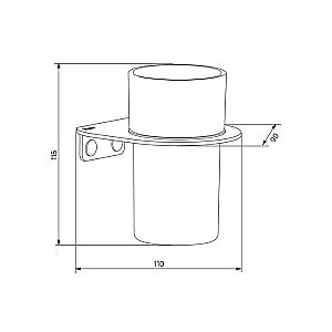 Стакан для зубных щеток Iddis Noa NOAWTG0i45 купить в интернет-магазине сантехники Sanbest