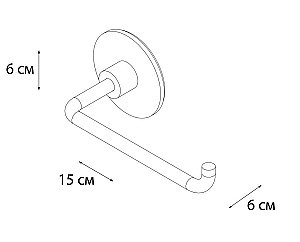 Держатель туалетной бумаги FIXSEN ROUND FX-92110 купить в интернет-магазине сантехники Sanbest