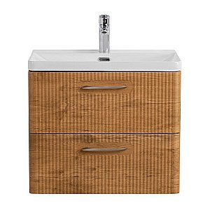 Тумба с раковиной BelBagno DUE-600-2C-SO-RN-P Rovere Nature для ванной в интернет-магазине Sanbest