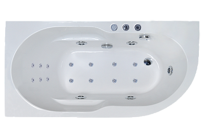 Гидромассажная ванна Royal Bath Azur De Luxe 150x80