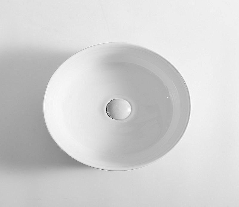 Раковина накладная Ceramalux N 41 W1532 белая купить в интернет-магазине Sanbest