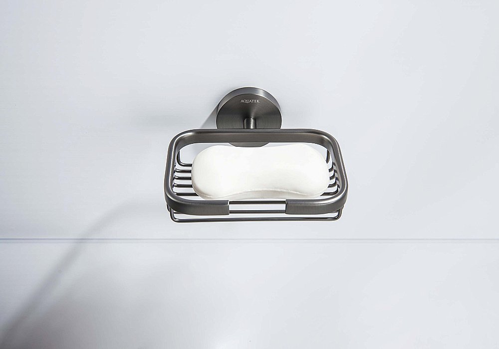 Мыльница Aquatek Бетта AQ4633BGM оружейная сталь купить в интернет-магазине сантехники Sanbest